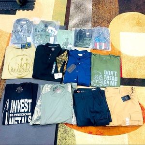 NWT Men's Size 3XL Tactical/Outdoor Clothing (x13)